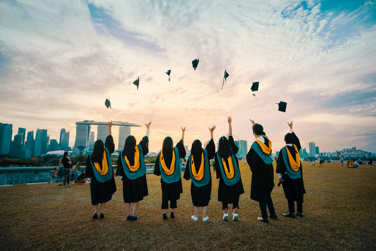 University graduates at commencement